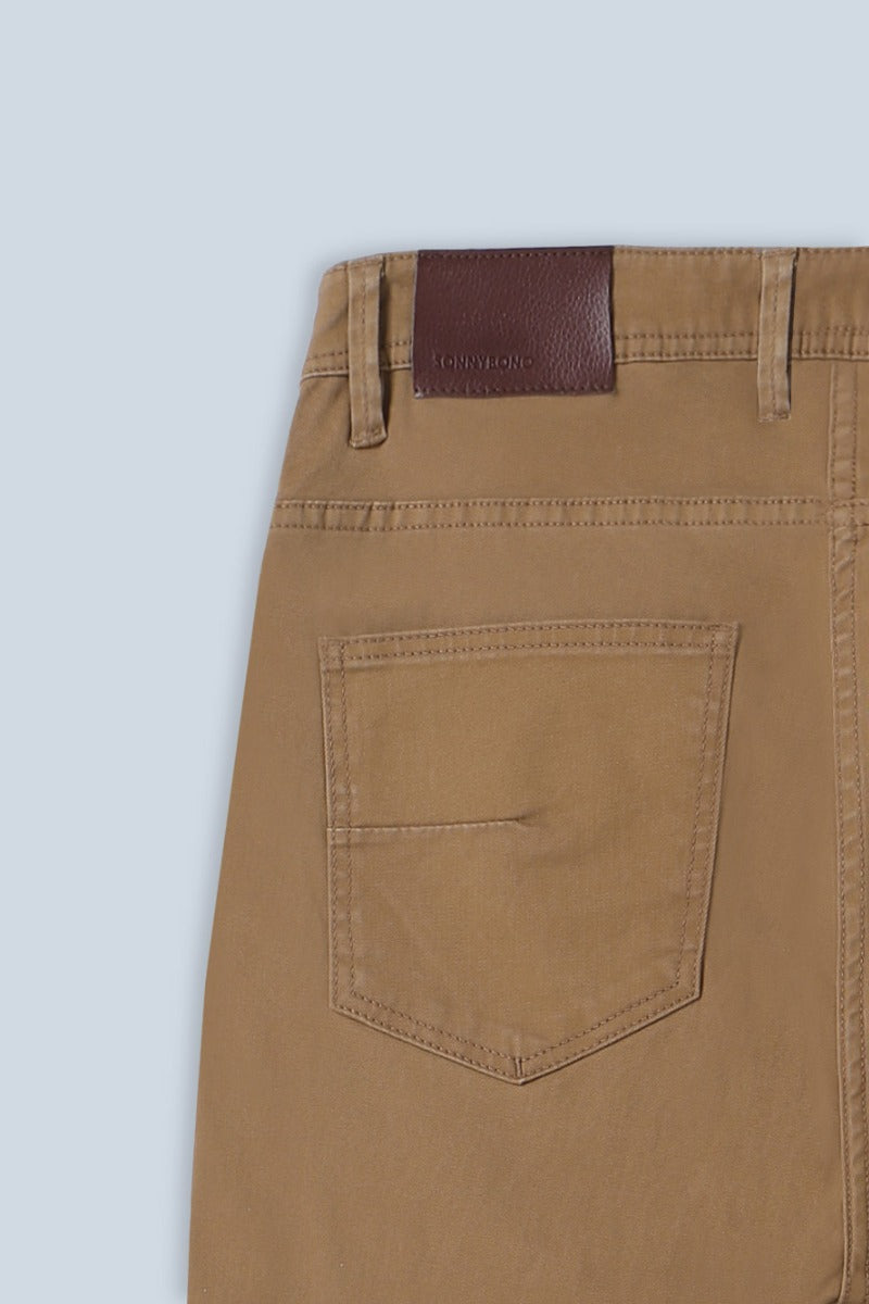 PANTALONI 5 TASCHE GABARDINA COMFORT BISCOTTO