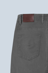 PANTALONI 5 TASCHE GABARDINA COMFORT GRIGIO SCURO