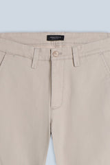 PANTALONI CHINOS COMFORT IN GABARDINA BEIGE