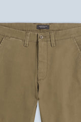 PANTALONI CHINOS COMFORT IN GABARDINA BISCOTTO