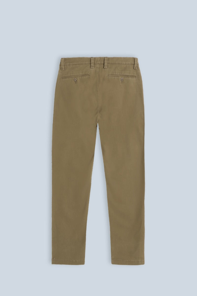 PANTALONI CHINOS COMFORT IN GABARDINA BISCOTTO