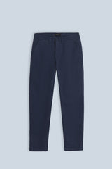 PANTALONI CHINOS COMFORT IN GABARDINA BLEU