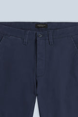 PANTALONI CHINOS COMFORT IN GABARDINA BLEU